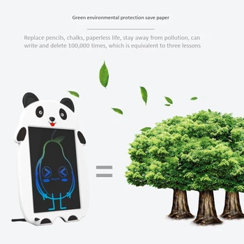 Tegnebrættet 8.5 Tommer Tegnefilm Farverige Skriftligt yrelsen LCD-Elektroniske tavle Panda Smart Board for Børn