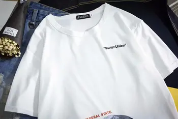 Mode Cool Astronaut Trykt Mænd T-shirt til Sommeren Print Casual Mandlige Top-Tees