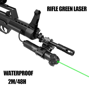 IPX8 Vandtæt Laser sigte Grøn Laser Rækkevidde Laser Pointer Militær til Riffel med Universal Picatinny Skinne Montere