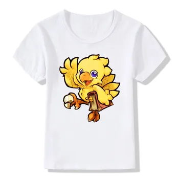 2020 Børn Tegnefilm Moogle Chocobo Sjove T-shirt Baby Piger Drenge Tøj Kids-kortærmet Sommer Toppe,ooo858
