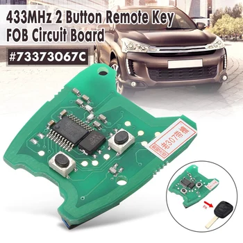 43Hz 2-Knap Fjernbetjening Key FOB Kredsløb for Peugeot 307 / Citroen 73373067C