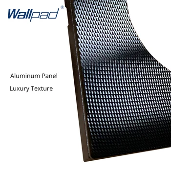 2-Polede Audio-Stikket Wallpad Luxury Aluminum Metal Panel Elektriske Stikkontakt Stikkontakter Til Hjem