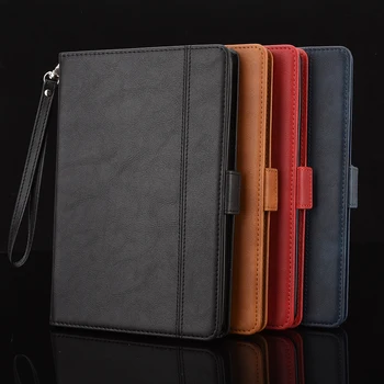 Læder Flip case til Huawei MediaPad M5 Lite 8.0 bagcoveret med kort, stå, Magnetisk spænde