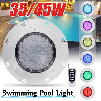 35W 45W LED Undervands Swimmingpool Lys RGB farveskift AC12V/DC12-24V IP68 Vandtæt Lygte med Fjernbetjening