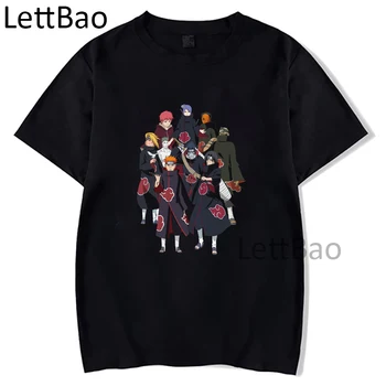 Uzumaki Naruto Anime T-shirts Kakashi Hatake Harajuku T-Shirt Sommer Nyhed Grafisk Print Kvinder Mænd Kort Ærme Unisex Top Tee