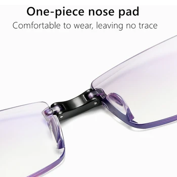 Foldbar Uindfattede Briller Til Læsning Mænd Anti Blå Bærbare Tr90-Templet Plast Presbyopic Briller Kvinder Mini Ultra Light Gratis Tilfælde