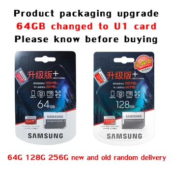 Original SAMSUNG Micro SD-kort 64 GB u3 Hukommelseskort EVO Plus 64GB Class10 TF Kort C10 80MB/S MICROSDXC UHS-1 Gratis Fragt