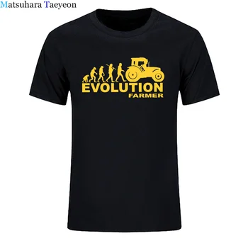 Landmand Udviklingen af Sommeren Mænds T-Shirt Landbrug Traktor Fendt Claas Maskiner Tshirt Korte Ærmer Mode Print T-shirt Mænd Top
