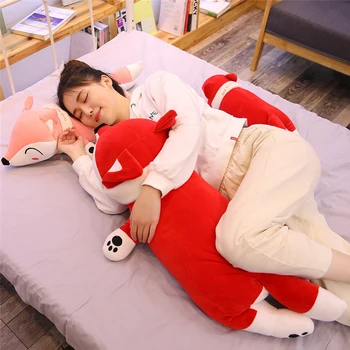 Kawaii Plys Fox Legetøj Søde Udstoppede Dyr Dukker Huggable Pude Ryg Pude Xmas Fødselsdag Gave til Børn og Kæreste