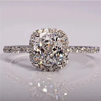 Original solidt fast design 925 Sterling Sølv ringe to farver til kvinder, bryllup, engagement finger smykker personlig R466X