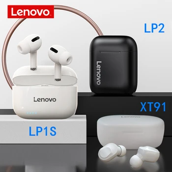 Lenovo XT91 TWS LP1s LP2 Trådløse Hovedtelefoner vandtæt Bluetooth-5.0 Øretelefoner 300mAh Batteri, Intelligent Støj Hovedtelefoner
