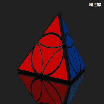 Nyeste QiYi Mønt Tetraeder Pyramide Speed Magic Cube Professionel 95mm Puslespil Cubo Magico Educatio Mønt Samling Hjernen Spil