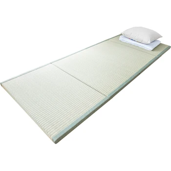 H Folde Traditionelle Japanske Tatami Madras Mat Rektangel Stor Sammenklappelig-Gulvtæppe Halm Måtte Til Yoga, Sove Tatami-Måtten