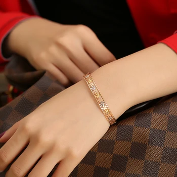18K Rent guld armbånd real AU 750 massivt guld Armbånd god dejlig smuk fornemme trendy part fine smykker hot sælge nye 2020
