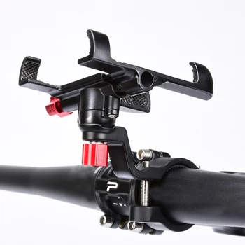 Aluminium Legering Cykel Telefon Holder 360 Graders GPS Clip Justerbar Cykelstyr Stå Beslag til Cykel Motorcykel