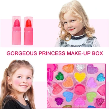 Kid Makeup Sæt Legetøj Kuffert Dressing Kosmetik Piger Legetøj Plastic Skønhed Sikkerhed Foregive, At Spille Spil Til Børn Girl Makeup Spil Gaver