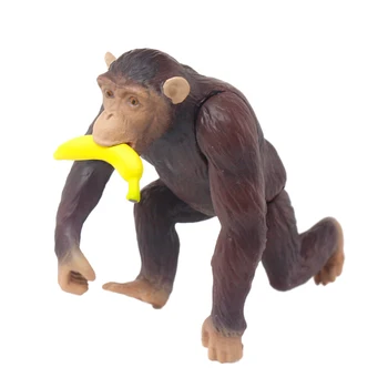 Takara Tomy ANIA Dyrenes Verden, Action Figurer, Vilde Tiger Chimpanse Med Banan Næsehorn ABS Resin Model Kids Pædagogisk Legetøj