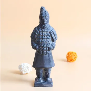 Kina Antikke Terracotta Hær Soldat Skulptur Qin Dynasty Warriors-Modellen Håndlavet Kunsthåndværk Gave