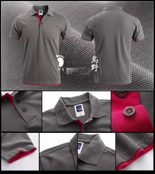 2020Summer Polo Shirt Mænd Casual Bomuld Haikyuu Cosplay Polos Mænds Åndbar kortærmet t-Shirt Golf Tennis Nyeste Tøj
