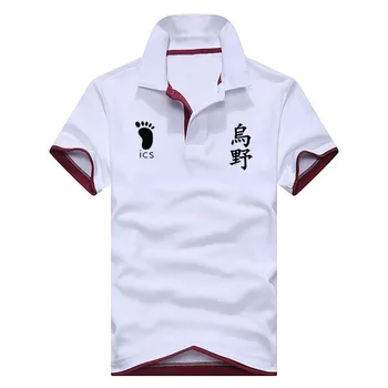 2020Summer Polo Shirt Mænd Casual Bomuld Haikyuu Cosplay Polos Mænds Åndbar kortærmet t-Shirt Golf Tennis Nyeste Tøj