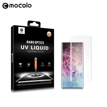 Mocolo Følsomme UV-Lampe Flydende Fuld Lim Glas til Samsung Galaxy Note 10 PLUS Hærdet Glas Film til Note 20 Screen Protector