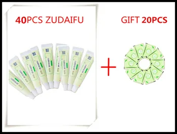 60PIECE=40PIECE ZUDAIFU Psoriasis Cremer +Gave 20piece ZUDAIFU 2,3 G Uden Retail Box