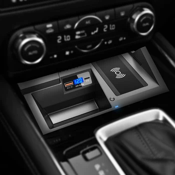 15w bil QI trådløs opladning oplader til Mazda CX5 CX-5 2017 2018 2019 2020 opladning af telefonen indehaveren tilbehør til iPhone