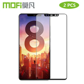 For Xiaomi 8 Hærdet Glas MOFi For Xiaomi Mi-8 Lite Film Glas Mi8 pro Fuld Dækning Skærm Protektor Sort 2 stk.