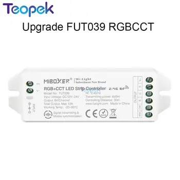 MiBoxer Opgraderet LED-Controller 12-24V 2,4 G RF-Fjernbetjening / WiFi APP Control For Enkelt RGBW Farve RGB CCT LED Strip