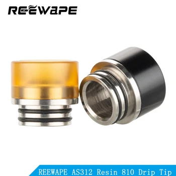 Random color REEWAPE AS312 Resin 810 Drip Tip fit for Electronic Cigarette 810 Atomizer Vape Tip Accessory