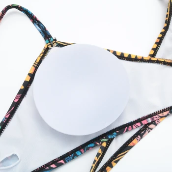 Trykt Bikini 2020 Nye Sexet Korset, Bikini Sæt, Push Up Badetøj Kvinder Hule Ud Badedragt Kvindelige Badetøj Sommer, Strand Slid