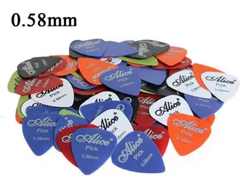 50stk/meget Glat ABS-Guitar Picks 0.58-0,81 mm Alice Elektrisk Guitar Tilbehør til musikinstrumenter GYH