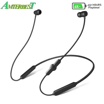 AMTER CSR Trådløse Bluetooth Sports Hovedtelefon IPX5 Vandtæt 48H Musik Trådløse Hovedtelefon med Mikrofon Neckband Headset