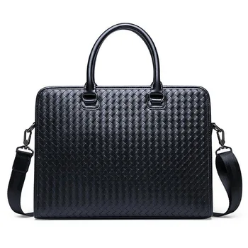 2020 Mand af mode Væver Computer Pakke tværsnit Håndtaske Enkelt Skulder PU læder messenger kontor tasker for mænd briefcase