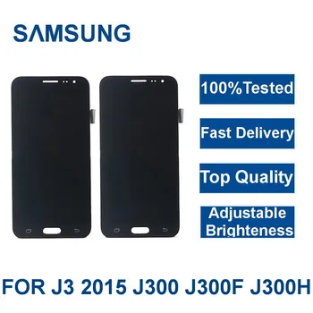 Testet For Samsung Galaxy J3 DE 2016 J320 J320F J320H Telefoner LCD-Skærm Touch screen Digitizer Assembly+justere lysstyrke