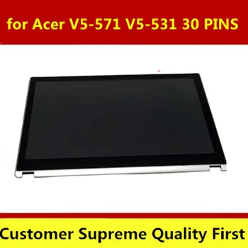 Med frame Bærbare touch digitizer Skærm Til Acer Aspire V5-531 V5-531P V5-571 V5-571P V5-571PG lcd-samling