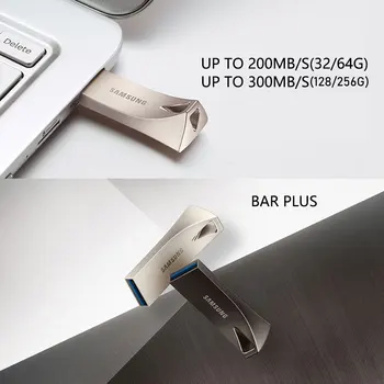 SAMSUNG USB-Flash-Drev Disk 16GB, 32GB, 64GB 128GB 256 gb USB 3.1 Metal Mini-Pen-Drev Stick Memory Stick lagerenhed U Disk