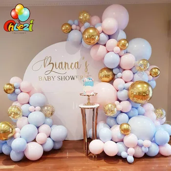 120pcs Macaron latex helium-ballon Guirlande-Arch Fødselsdag Baggrund baby shower, wedding party dekorationer børn og voksne