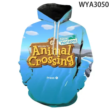 Nyt Animal Crossing 3D Printet Hættetrøjer Mænd, Kvinder, Børn, Sweatshirts Fashion Børn Hætteklædte Dreng Pige Streetwear Pullover Jakke