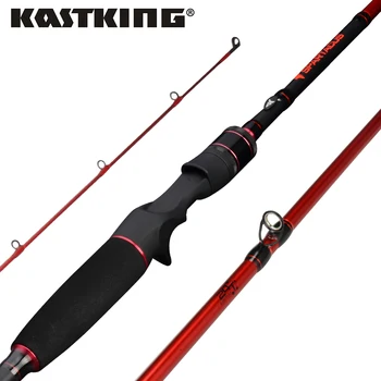 KastKing Spartacus Stang Carbon Krop Støbning fiskestang med 2 Stang Tips 1.98 m 2.13 m Baitcasting Stang til Squid Gedde Fiskeri pole