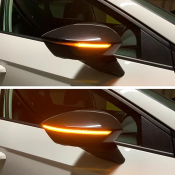 Dynamisk LED Blinker Indikatoren Spejl Tænde Lys Signal Repeater er Egnet til Seat Leon SC ST R Cupra MK3 5F 5F1 5F5 5F8 2012-