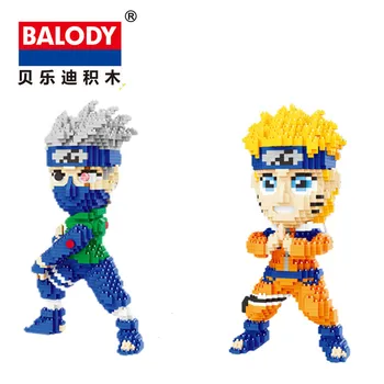 Balody Mini Blokke Naruto Auktion Figur Tegnefilm Model Bygning, Klodser til Børn, Sjove Legetøj Anime Kakashi Xmas Gave 16093