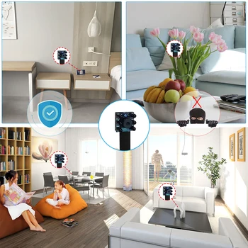 Mini wifi kamera, fuld hd 1080p Video-optager Motion Detection intelligente hjem med Wireless Wifi IP-mini-kameraer sikkerhedssystem