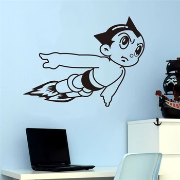Tegnefilm Astro Boy Væggen Srickers For Kids Room Børnehaven Hjem Udsmykning Diy Vægoverføringsbilleder Vinyl Vægmaleri Kunst Plakater
