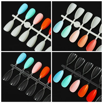 TP Falske Negle Tips Display Farve Diagram Akryl UV Gel Polish Farve Prøvens Praksis Uddannelse Negle Manicure DIY Salon Værktøj