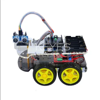 Multi-Funktionel Mini breadboard For Robot Bil Montage Kit Multi-Funktionelle 4WD Robot Bil Chassis Kits med UNO R3 170 point