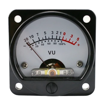 2stk VU-Meter Panel Kit Analoge VU-Meter+Dedikeret Driver Bord med Baggrundslys
