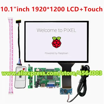 10.1 tommer IPS skærm Capacitive touch B101UAN02.1 LCD-skærm-Controller board for raspberry pi arduino printet driver yrelsen