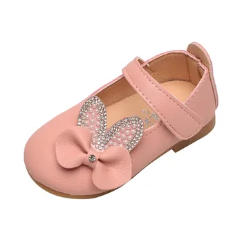 Toddler Spædbarn Kids Baby Girls Sandaler Sommer Solid Crystasl Sløjfeknude Bling Prinsesse Sko, Non-Slip Flade Sandaler Shoes Verano