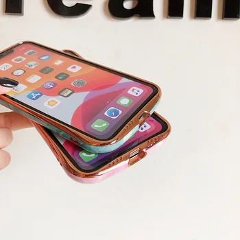 Luksus Marmor Forgyldt Case til iPhone 11 Galvaniserede Fancy Telefon Cover til iPhone 11pro antal XR XS X 7 8 Plus SE 2020 Tilfælde